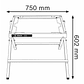 Mesa de trabalho GTA 6000 para serra circular de mesa GTS 10 XC BOSCH - Thumbnail 2