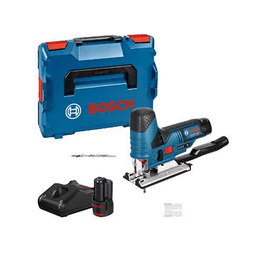 Serra vertical Tico-Tico sem fio GST 12V-70 + 2 Baterias 12V 3.0Ah + Mala L-BOXX 102 BOSCH 1