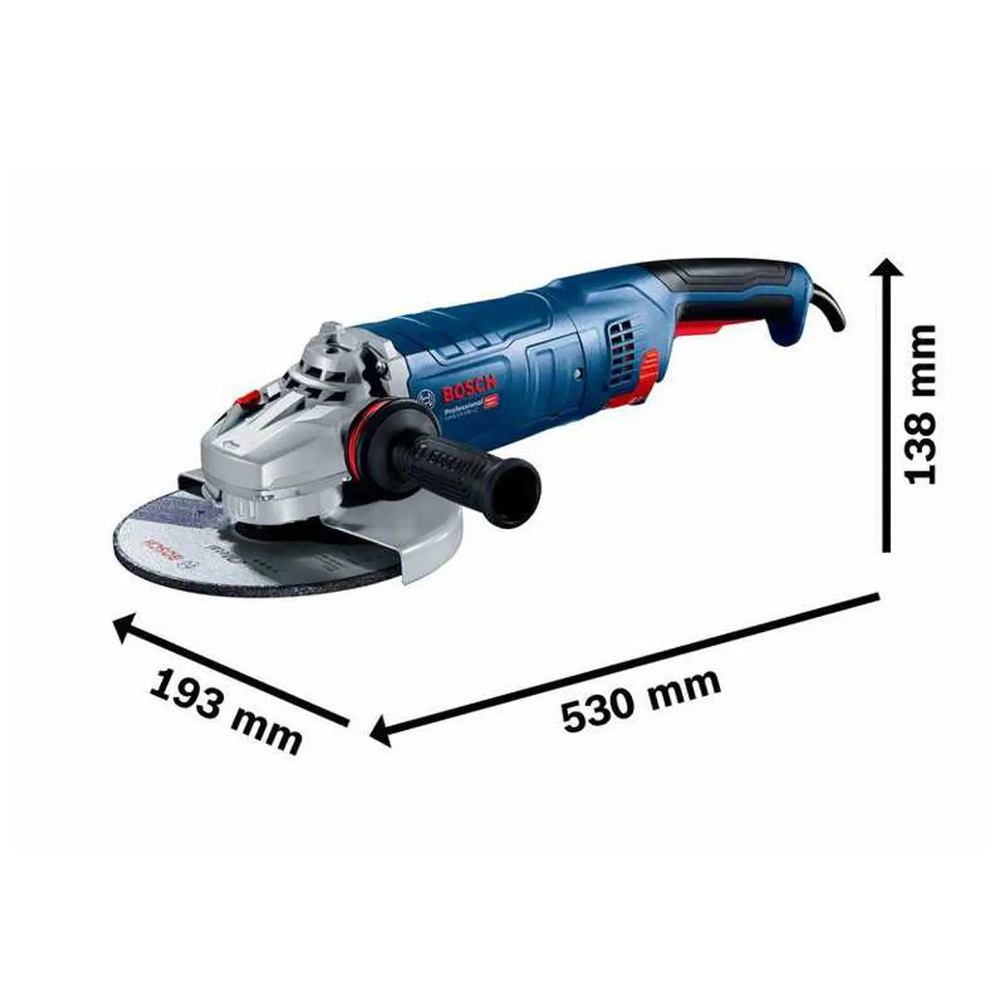Rebarbadora grande 2.400W GWS 24-180 JZ BOSCH 2