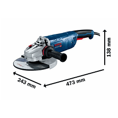 Rebarbadora grande 2.400W GWS 24-230 P BOSCH