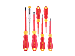 Jogo de 7 Chaves de Fenda e Poz Isolados STHT60031-0 CUSHION-GRIP STANLEY