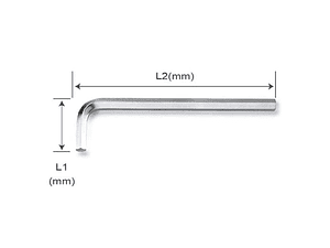 Chave Sextavada Longa (6 faces) TOPTUL