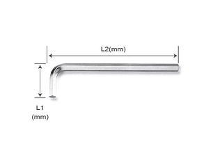 Chave Sextavada Longa (6 faces) TOPTUL