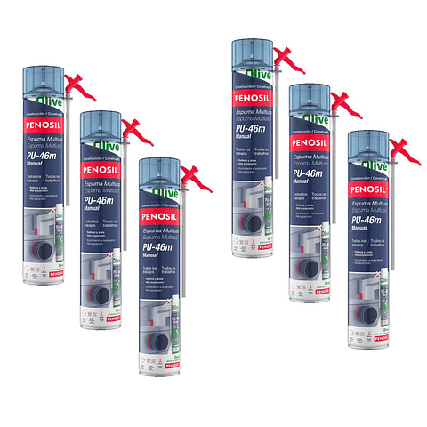Espuma Poliuretano Multiusos Manual PU-46m (750 ml) OLIVÉ / PENOSIL