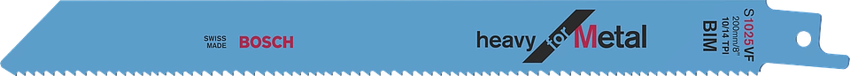 Lamina de Serra Sabre S 1025 VF Heavy for Metal BOSCH (5 un.) 1