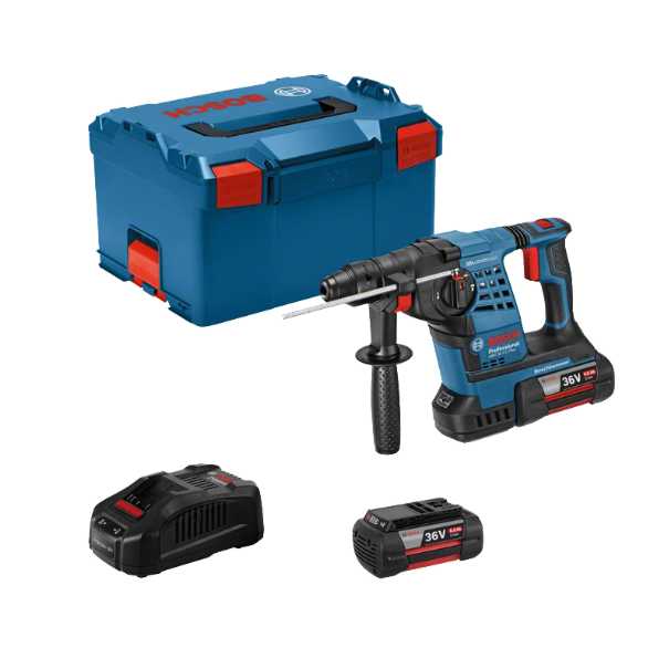Martelo perfurador SDS Plus sem fio GBH 36 V-LI Plus + Mala L-BOXX 238 BOSCH
