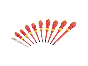 Jogo de 10 Chaves de Fenda+PZ+PH Isolados STHT60032-0 CUSHION-GRIP STANLEY