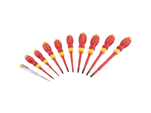 Jogo de 10 Chaves de Fenda+PZ+PH Isolados STHT60032-0 CUSHION-GRIP STANLEY