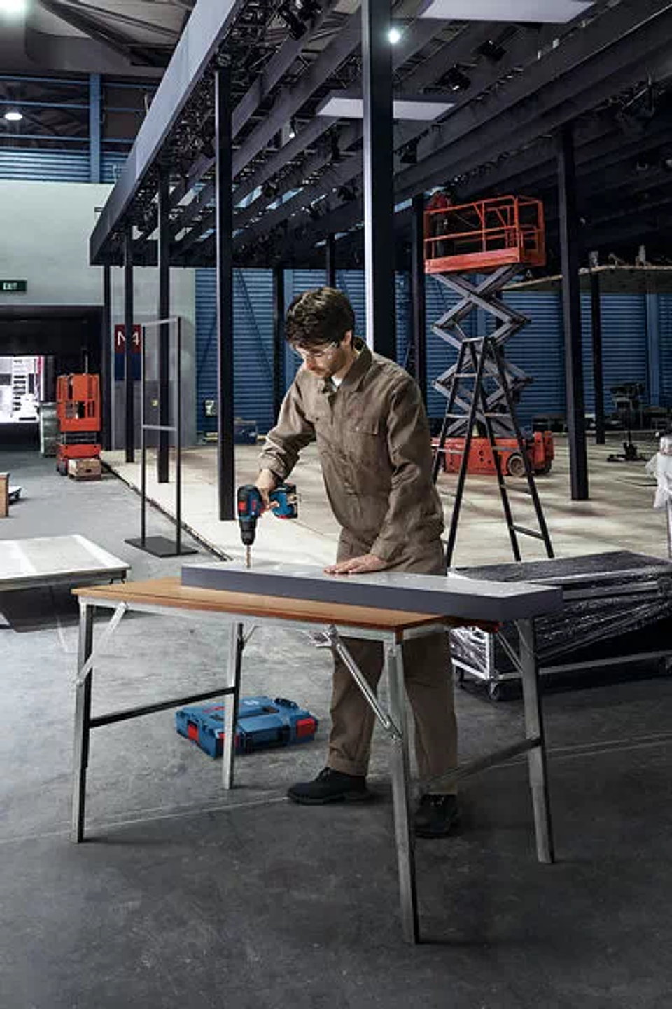 Aparafusadora berbequim sem fio GSR 18V-55 + 3 Baterias 18V 5.0Ah BOSCH 4