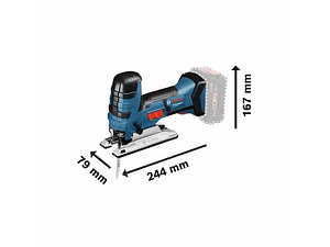 Serra vertical tico tico a bateria 18 Volts GST 18V-LI S + 2 Baterias 18V 4.0Ah BOSCH