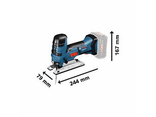 Serra vertical tico tico a bateria 18 Volts GST 18V-LI S + 2 Baterias 18V 4.0Ah BOSCH