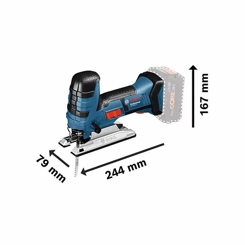 Serra vertical tico tico a bateria 18 Volts GST 18V-LI S + 2 Baterias 18V 4.0Ah BOSCH 2