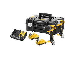 Conjunto Aparafusadora/Berbequim + Aparafusadora de Impacto sem fio 12V DCK2110L2T-QW DEWALT