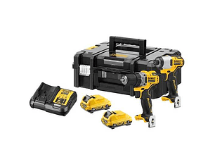 Conjunto Aparafusadora/Berbequim + Aparafusadora de Impacto sem fio 12V DCK2110L2T-QW DEWALT