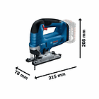 Serra vertical tico tico sem fio GST 18V-125 B BOSCH 2