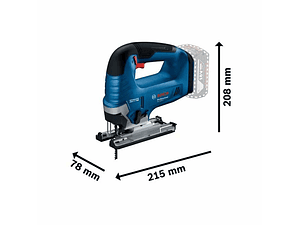 Serra vertical tico tico sem fio GST 18V-125 B + Mala L-BOXX 136 BOSCH