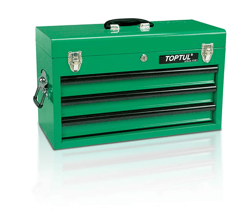 Baú móvel de 3 gavetas e caixa superior (sem ferramenta) TBAA0303 TOPTUL 