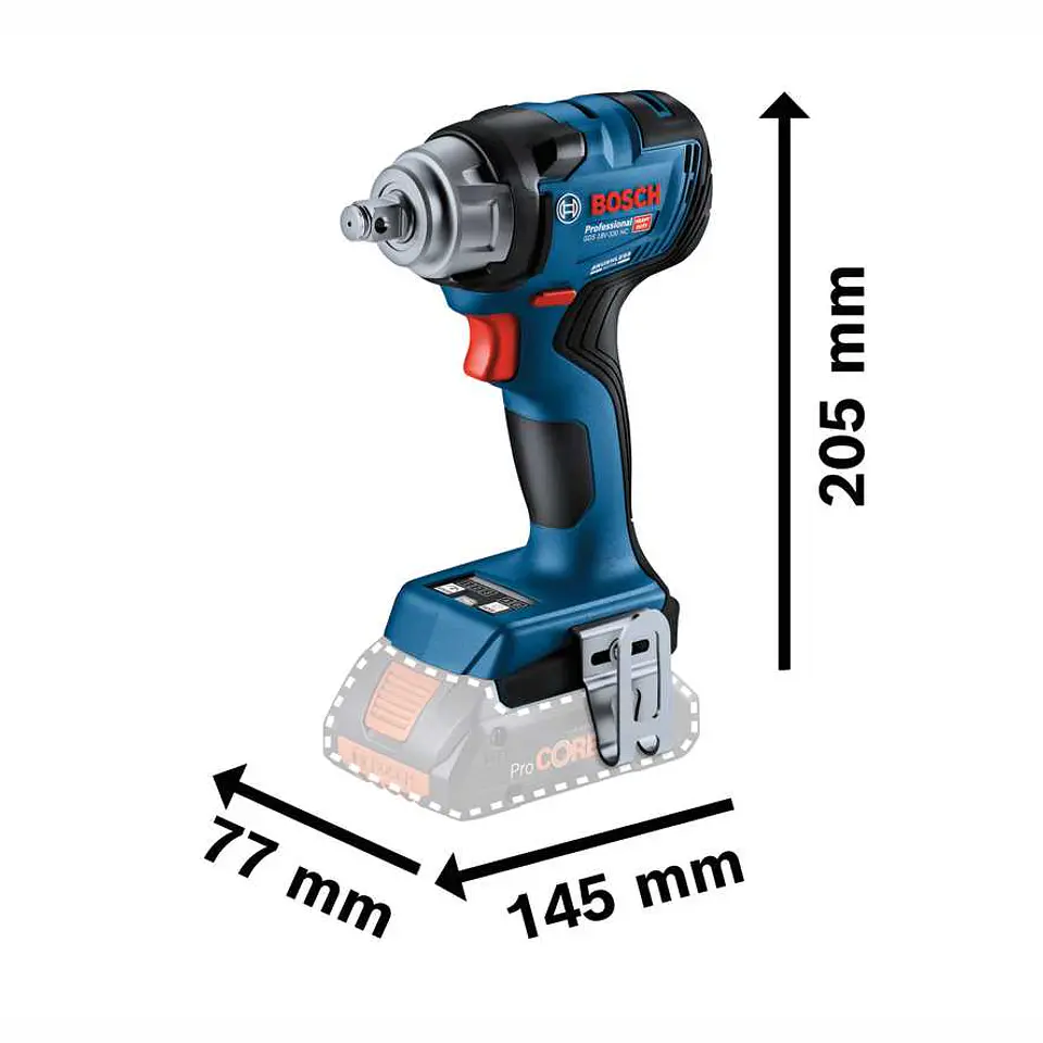 Aparafusadora de impacto sem fio GDS 18V-330 HC BOSCH 2