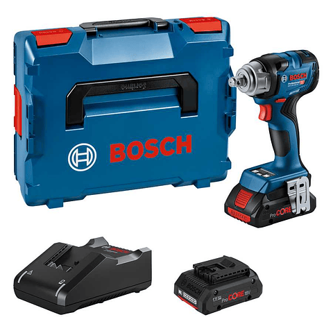 Aparafusadora de impacto sem fio GDS 18V-330 HC + 2x ProCORE18V 4.0Ah + Mala L-BOXX 136 BOSCH