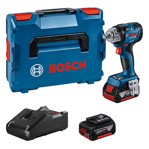 Aparafusadora de impacto sem fio GDS 18V-330 HC + 2 baterias 5.0Ah + Mala L-BOXX 136 BOSCH
