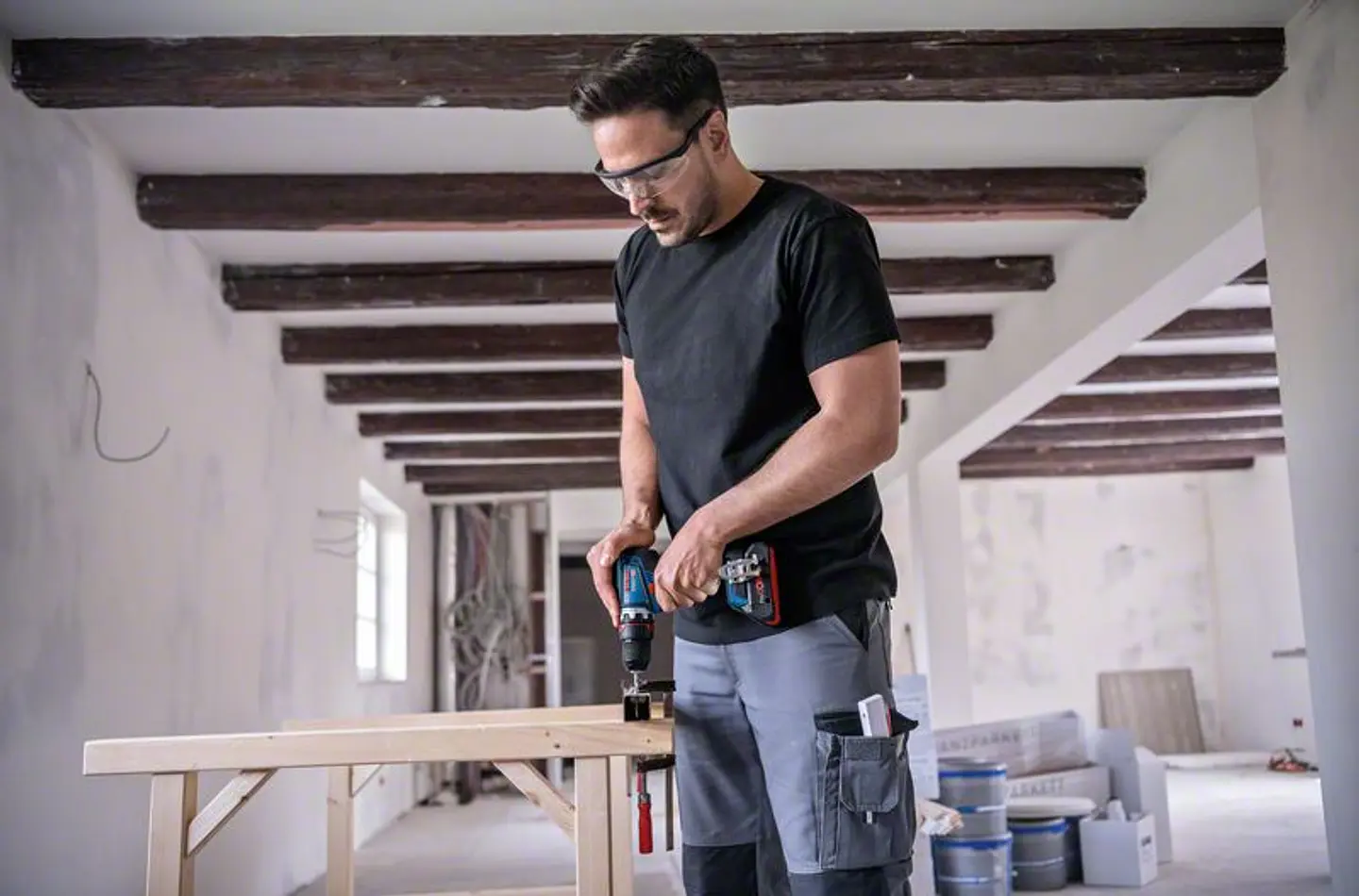 Aparafusadora/Berbequim sem fio FlexiClick Set Completo GSR 18V-90 FC BOSCH 12