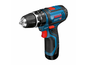 Aparafusadora/berbequim com percussão sem fio GSB 12V-15 + 2 Baterias 2.0Ah + Mala Lona BOSCH