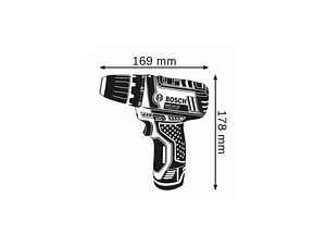 Aparafusadora sem fio GSR 12V-15 + 2 BATERIAS DE 2.0 AH BOSCH