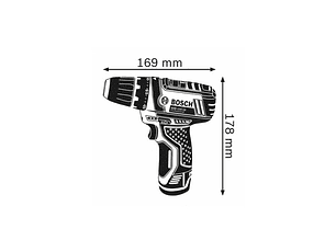 Aparafusadora sem fio GSR 12V-15 + 2 BATERIAS DE 2.0 AH BOSCH