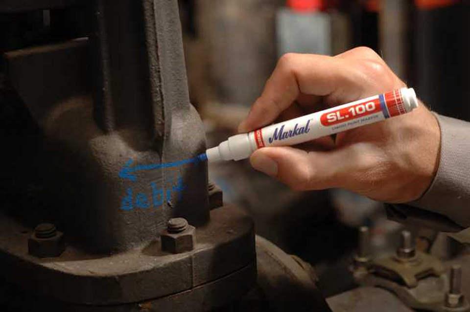 Marcador de pintura liquida permanente PAINT-RITER® INDUSTRY MARKER SL.100 MARKAL 3