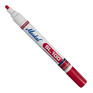 Marcador de pintura liquida permanente PAINT-RITER® INDUSTRY MARKER SL.100 MARKAL - VERMELHO