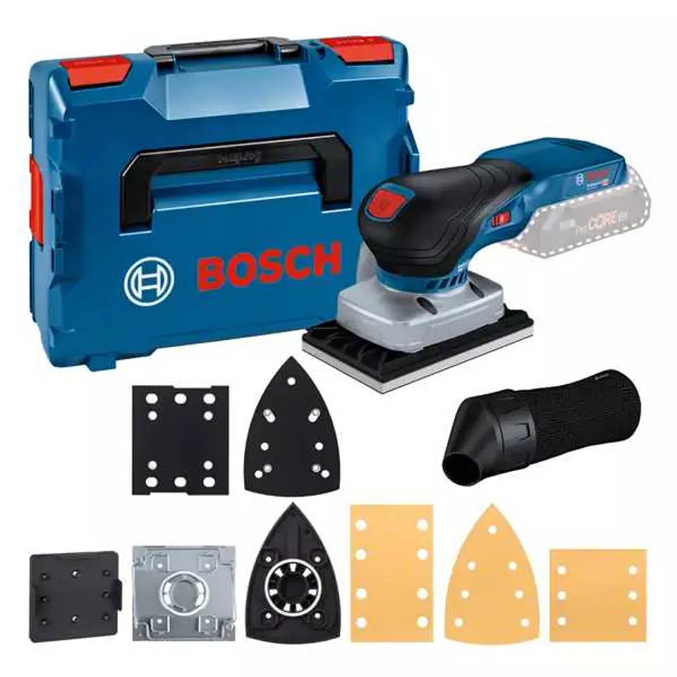 Lixadora vibratória sem fio GSS 18V-13 + ACC + Mala L-BOXX BOSCH 1