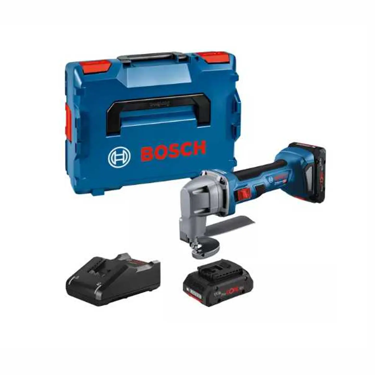Tesoura para chapa sem fio GSC 18V-16 E + 2 Baterias ProCORE18V 4.0Ah BOSCH 1