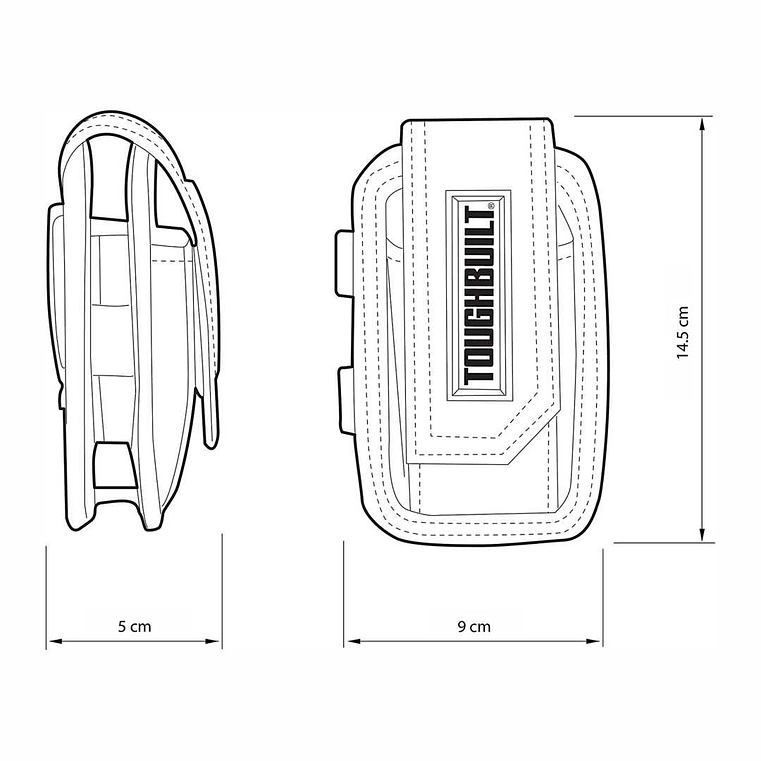 Bolsa para Smartphone com bolsos para lápis TB-33C TOUGHBUILT 2