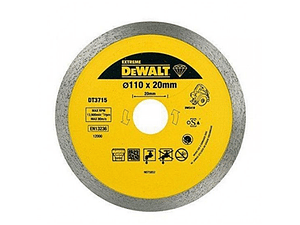 Disco de diamante para porcelana/pedra seco/humido 110x20mm DT3715 DEWALT
