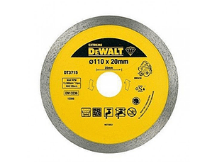 Disco de diamante para porcelana/pedra seco/humido 110x20mm DT3715 DEWALT