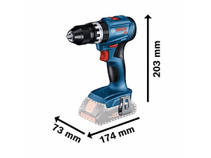 Aparafusadora/Berbequim com percussão sem fio GSB 18V-45 BOSCH