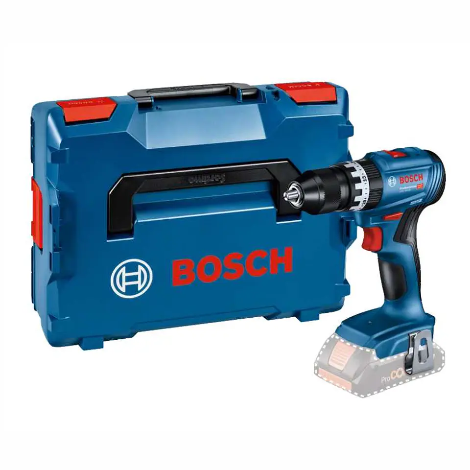 Aparafusadora/Berbequim com percussão sem fio GSB 18V-45 + Mala L-BOXX BOSCH 1