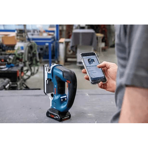 Serra vertical tico tico sem fio GST 18V-155 BC + Mala L-BOXX BOSCH 4