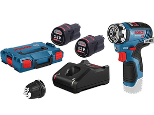Aparafusadora/berbequim s/ fio GSR 12V-35 FC + 2 baterias 3.0Ah BOSCH