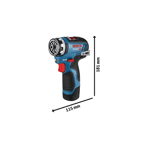 Aparafusadora/berbequim s/ fio GSR 12V-35 FC + 2 baterias 3.0Ah BOSCH 3