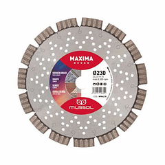 Disco de diamante 230mm para Granito e Pedra dura WMA230 MAXIMA MUSSOL