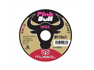 Disco de corte inox extrafino 115 mm PB1151 PINK BULL MUSSOL
