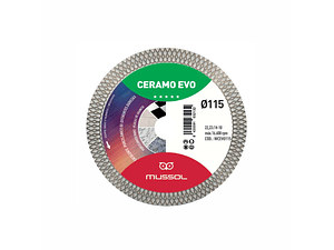 4 Discos de diamante 115mm para cerâmicos + OFERTA Rebarbadora (125mm) 1.000W MUSSOL