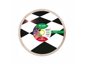 Disco corte de diamante corte húmido em cerâmico 200x25,4mm W660200 SC 660 MUSSOL