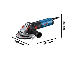 Rebarbadora pequena 1.700W com regulador de velocidade GWS 17-150 S BOSCH