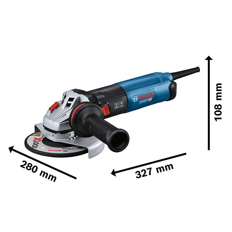 Rebarbadora pequena 1.700W com regulador de velocidade GWS 17-150 S BOSCH 2