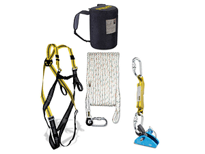 Kit Telhado de Arnês + Antiqueda + Corda + Mosquetão + Bolsa 1888-KIT7 STEELPRO