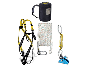 Kit Telhado de Arnês + Antiqueda + Corda + Mosquetão + Bolsa 1888-KIT7 STEELPRO