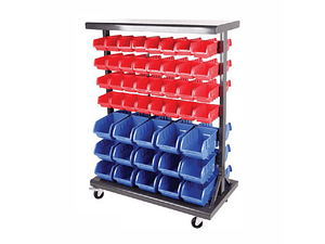 Estante com 94 caixas de armazenamento HBR6430 HEAVYWARE