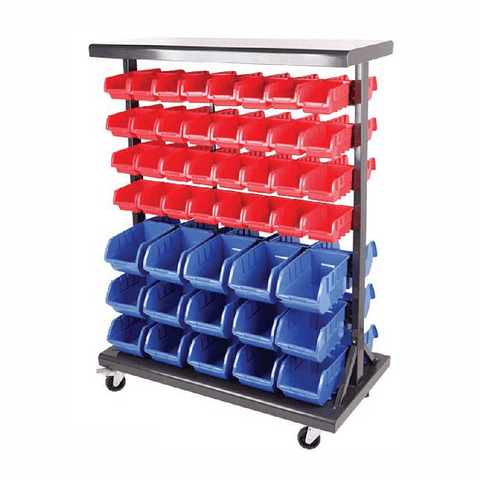 Estante com 94 caixas de armazenamento HBR6430 HEAVYWARE